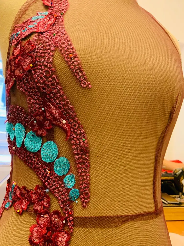primera etapa del vestido tentaculos